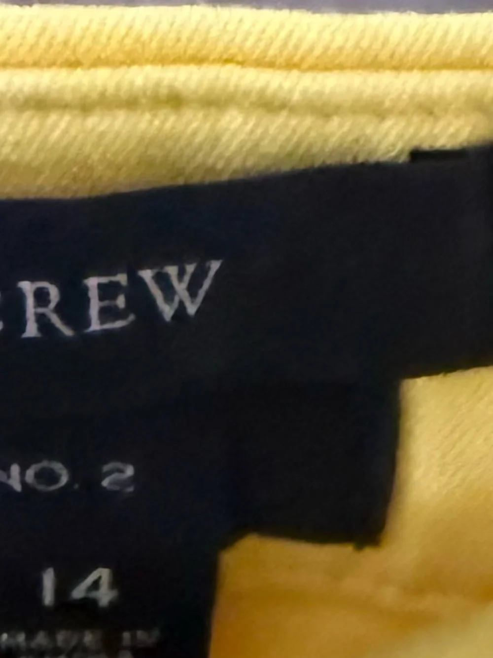 J. Crew Yellow Pencil Skirt - Lined